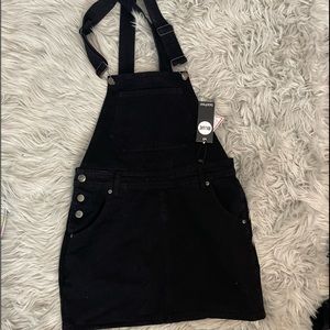 Denim overall dress